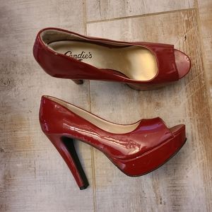 Candie's Red Platform Heels